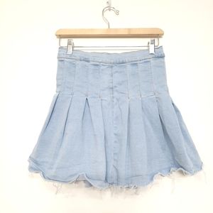 Re generation by celebrity pink distressed blue skirt, Sz medium